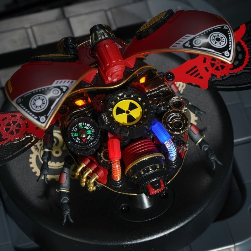 Remote Control Shark Remote Control Boat Water Robotime Rokr Scout Beetleastic Metal Punk Style 3D Puzzle Gift For Kids Adults Easy Assembly Mechanical Design Game Toys